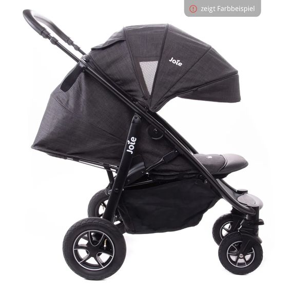 joie Buggy & Sportwagen Mytrax mit Luftreifen, Getränkehalter, Regenschutz & Insektenschutz - Gray Flannel