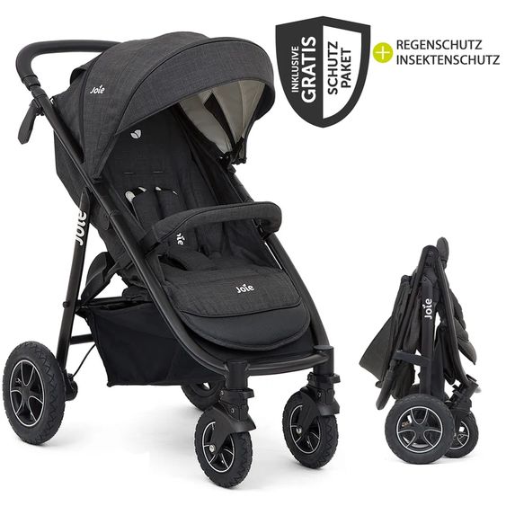 joie Buggy & Sportwagen Mytrax mit Luftreifen, Getränkehalter, Regenschutz & Insektenschutz - Pavement