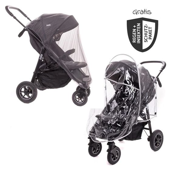 joie Buggy & Sportwagen Mytrax mit Luftreifen, Getränkehalter, Regenschutz & Insektenschutz - Pavement