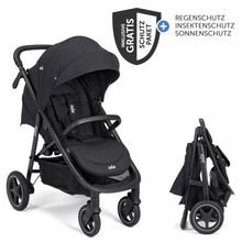 Buggy & Sportwagen Mytrax Pro bis 22 kg belastbar mit Teleskopschieber, Getränkehalter inkl. Insektenschutz & Regenschutz - Raven