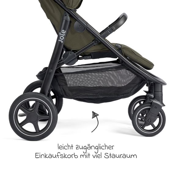 joie Buggy & Sportwagen Mytrax Pro bis 22 kg belastbar mit Teleskopschieber, Getränkehalter inkl. Insektenschutz & Regenschutz - Sage
