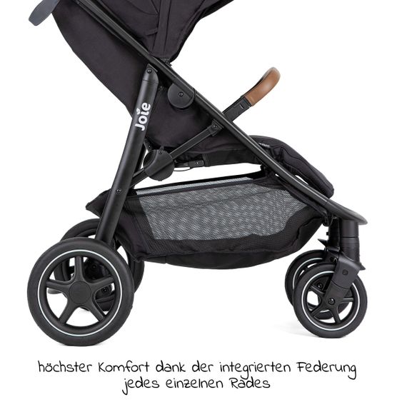 joie Buggy & Sportwagen Mytrax Pro bis 22 kg belastbar mit Teleskopschieber, Getränkehalter inkl. Insektenschutz & Regenschutz - Shale