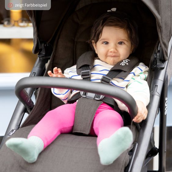 joie Buggy & Sportwagen Mytrax Pro bis 22 kg belastbar mit Teleskopschieber, Getränkehalter inkl. Insektenschutz & Regenschutz - Shale