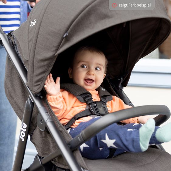 joie Buggy & Sportwagen Mytrax Pro bis 22 kg belastbar mit Teleskopschieber, Getränkehalter inkl. Insektenschutz & Regenschutz - Shale