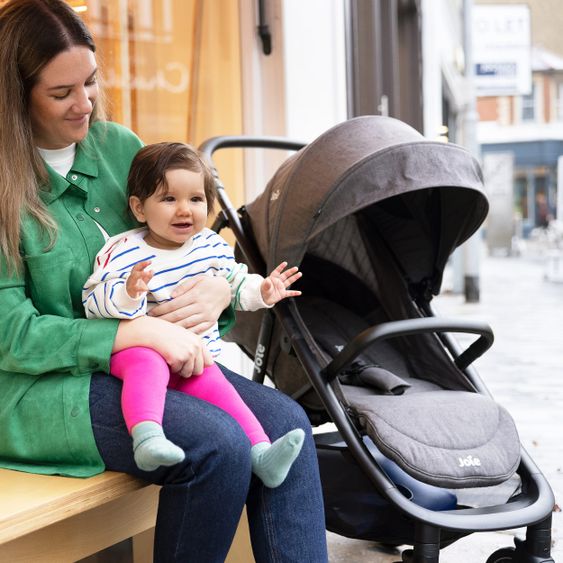 joie Buggy & Sportwagen Mytrax Pro bis 22 kg belastbar mit Teleskopschieber, Getränkehalter inkl. Insektenschutz & Regenschutz - Thunder