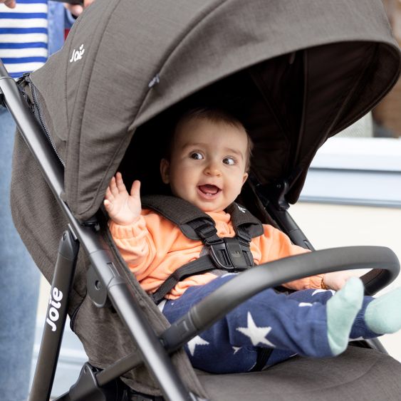 joie Buggy & Sportwagen Mytrax Pro bis 22 kg belastbar mit Teleskopschieber, Getränkehalter inkl. Insektenschutz & Regenschutz - Thunder