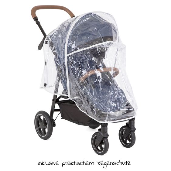 joie Buggy & Sportwagen Mytrax Pro bis 22 kg belastbar mit Teleskopschieber, Getränkehalter & Regenschutz - Blueberry