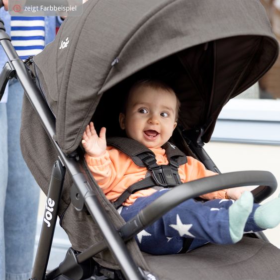 joie Buggy & Sportwagen Mytrax Pro bis 22 kg belastbar mit Teleskopschieber, Getränkehalter & Regenschutz - Blueberry