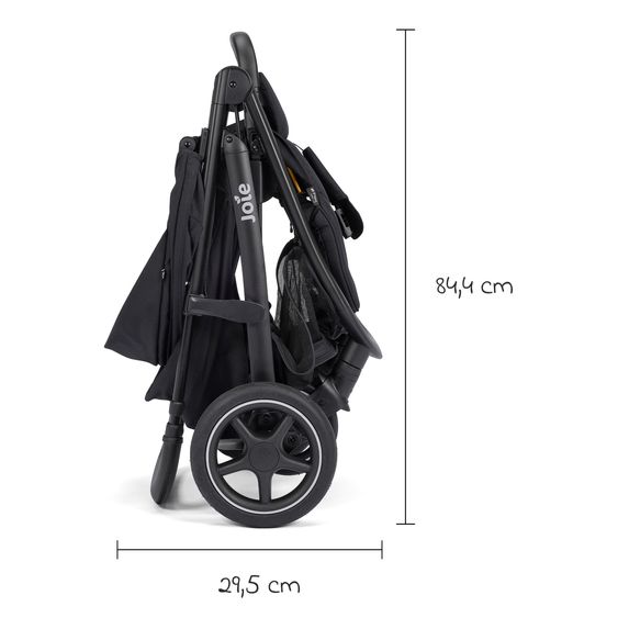 joie Buggy & Sportwagen Mytrax Pro bis 22 kg belastbar mit Teleskopschieber, Getränkehalter & Regenschutz - Raven