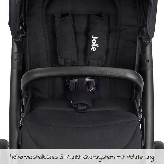 joie Buggy & Sportwagen Mytrax Pro bis 22 kg belastbar mit Teleskopschieber, Getränkehalter & Regenschutz - Raven