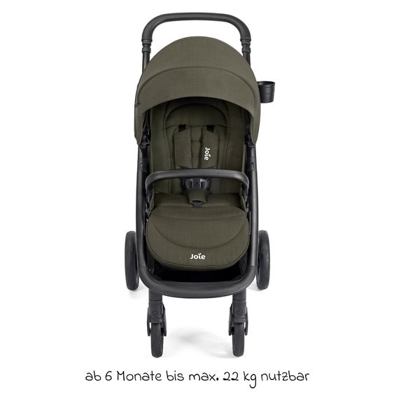 joie Buggy & Sportwagen Mytrax Pro bis 22 kg belastbar mit Teleskopschieber, Getränkehalter & Regenschutz - Sage