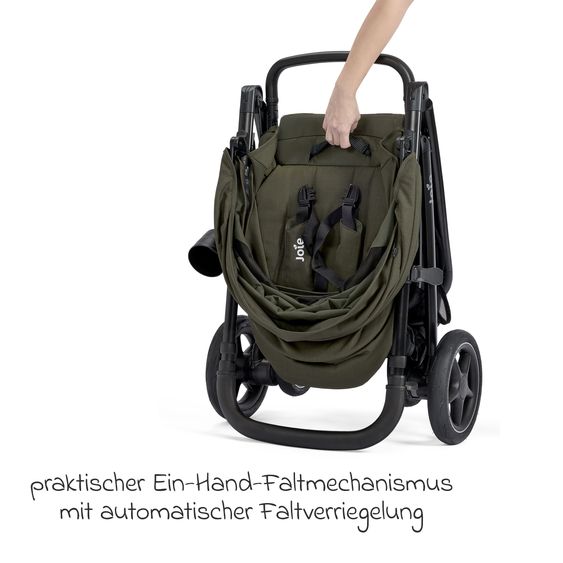 joie Buggy & Sportwagen Mytrax Pro bis 22 kg belastbar mit Teleskopschieber, Getränkehalter & Regenschutz - Sage
