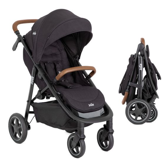 joie Buggy & pushchair Mytrax Pro up to 22 kg load capacity with telescopic push bar, cup holder & rain cover - Shale