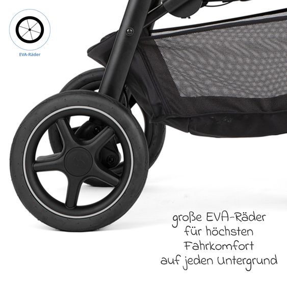 joie Buggy & pushchair Mytrax Pro incl. footmuff - up to 22 kg load capacity with telescopic push bar, cup holder & rain cover - Thunder