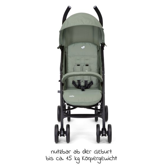 joie Buggy & Sportwagen Nitro LX nur 7,7 kg - ideal für die Reise inkl. Sommer-Sitzauflage, Regenschutz & Insektenschutz - Laurel
