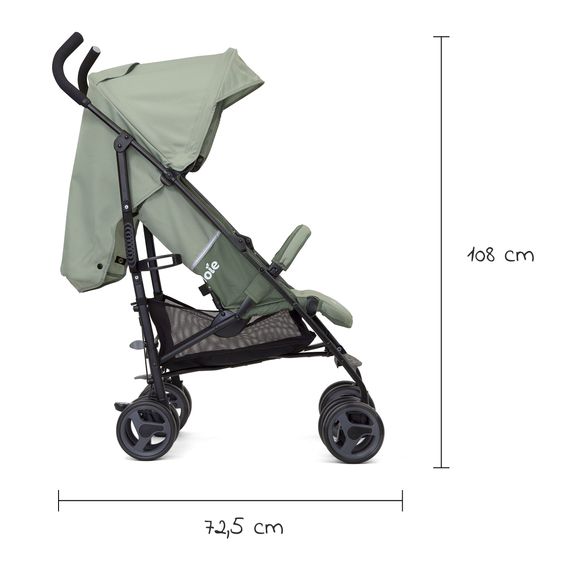 joie Buggy & Sportwagen Nitro LX nur 7,7 kg - ideal für die Reise inkl. Sommer-Sitzauflage, Regenschutz & Insektenschutz - Laurel