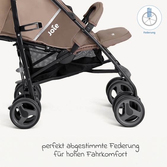 joie Buggy & stroller Nitro LX only 7.7 kg - ideal for travel - Toffee