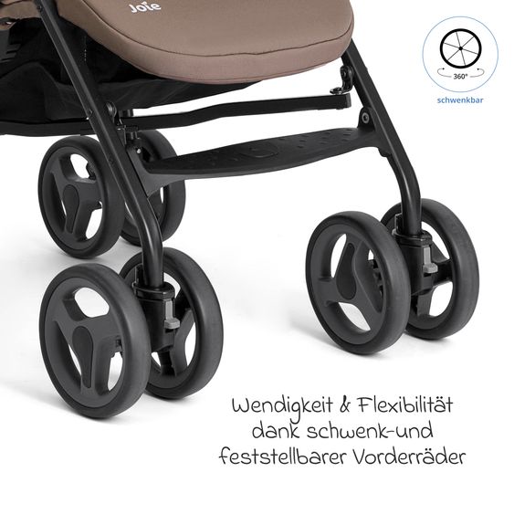 joie Buggy & stroller Nitro LX only 7.7 kg - ideal for travel - Toffee