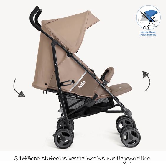joie Buggy & stroller Nitro LX only 7.7 kg - ideal for travel - Toffee