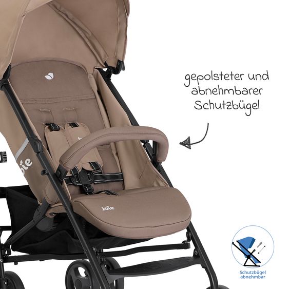 joie Buggy & stroller Nitro LX only 7.7 kg - ideal for travel - Toffee