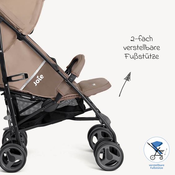 joie Buggy & stroller Nitro LX only 7.7 kg - ideal for travel - Toffee