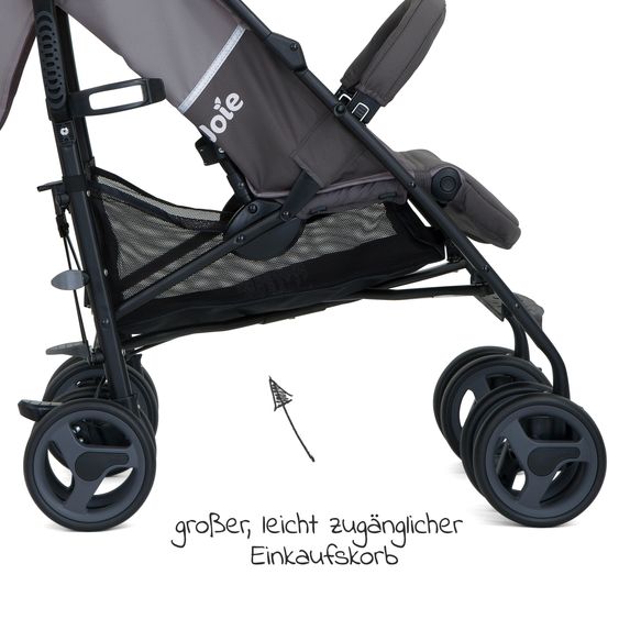 joie Buggy & Sportwagen Nitro LX nur 7,7 kg - ideal für die Reise - Dark Pewter