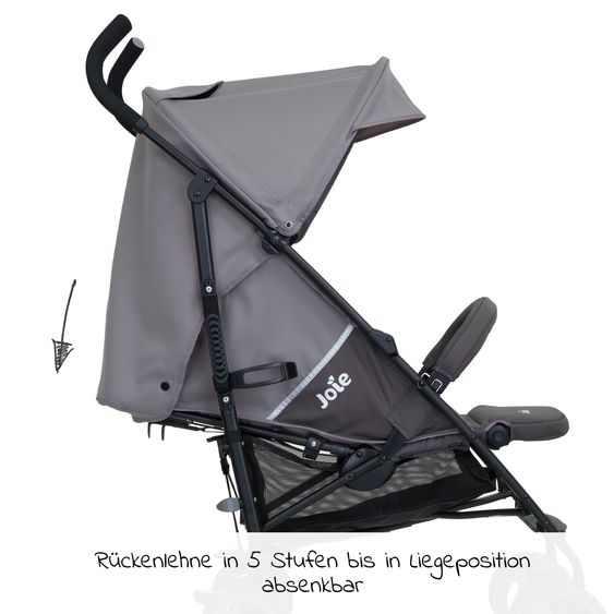 joie Buggy & Sportwagen Nitro LX nur 7,7 kg - ideal für die Reise - Dark Pewter