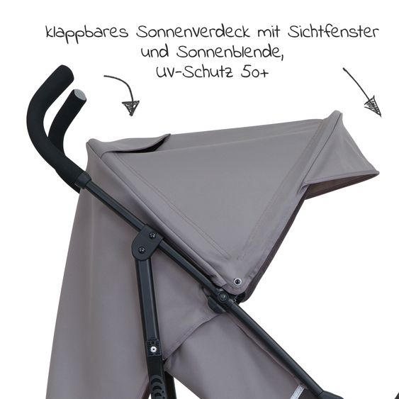 joie Buggy & Sportwagen Nitro LX nur 7,7 kg - ideal für die Reise - Dark Pewter