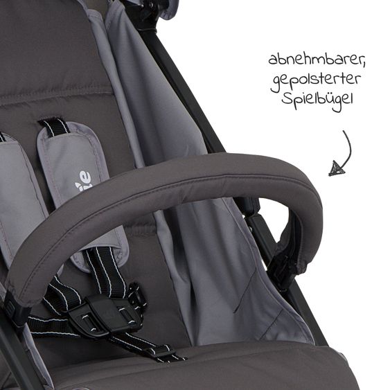 joie Buggy & Sportwagen Nitro LX nur 7,7 kg - ideal für die Reise - Dark Pewter