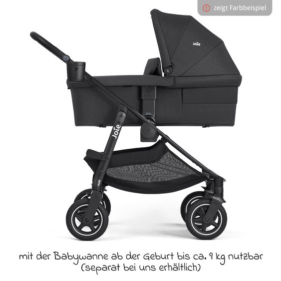 joie Buggy & Sportwagen Versadrift bis 22 kg belastbar mit Drift-Funktion, Knickschieber, umsetzbarer Sportsitz, Adapter, Getränkehalter & Regenschutz - Fern