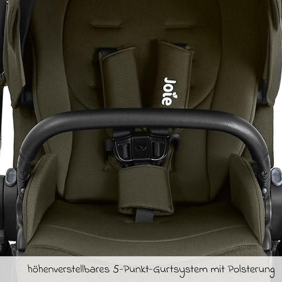 joie Buggy & Sportwagen Versadrift bis 22 kg belastbar mit Drift-Funktion, Knickschieber, umsetzbarer Sportsitz, Adapter, Getränkehalter & Regenschutz - Fern