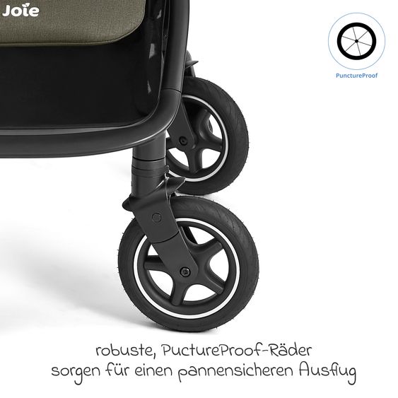 joie Buggy & Sportwagen Versadrift bis 22 kg belastbar mit Drift-Funktion, Knickschieber, umsetzbarer Sportsitz, Adapter, Getränkehalter & Regenschutz - Fern