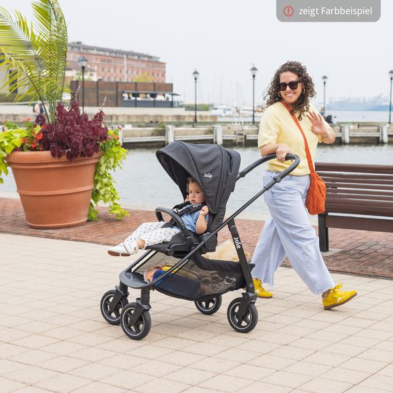 joie Buggy & Sportwagen Versadrift bis 22 kg belastbar mit Drift-Funktion, Knickschieber, umsetzbarer Sportsitz, Adapter, Getränkehalter & Regenschutz - Fern