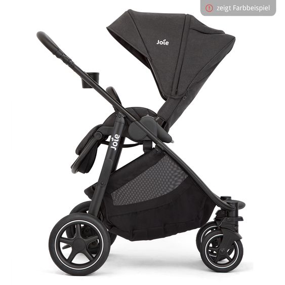 joie Poussette & Sportwagen Versatrax - Jusqu’à 22 Kg Résistant avec Poignée Télescopique, Siège Réversible, Adaptateur & Protection Contre La Pluie - Noix de Cajou