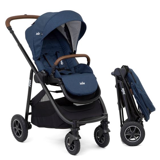 joie Buggy & Sportwagen Versatrax bis 22 kg belastbar - umsetzbare Sitzeinheit, Adapter & Regenschutz - Deep Sea