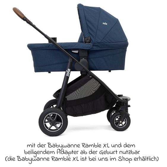 joie Buggy & Sportwagen Versatrax bis 22 kg belastbar - umsetzbare Sitzeinheit, Adapter & Regenschutz - Deep Sea