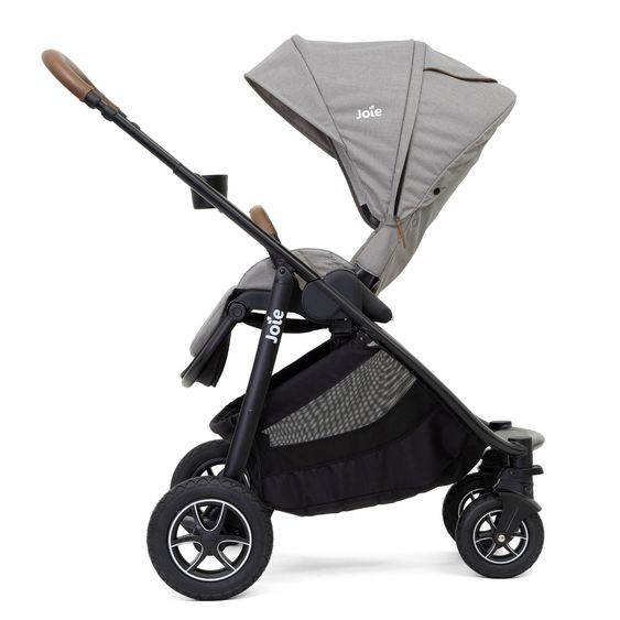 joie Buggy & Sportwagen Versatrax bis 22 kg belastbar - umsetzbare Sitzeinheit, Adapter & Regenschutz - Gray Flannel