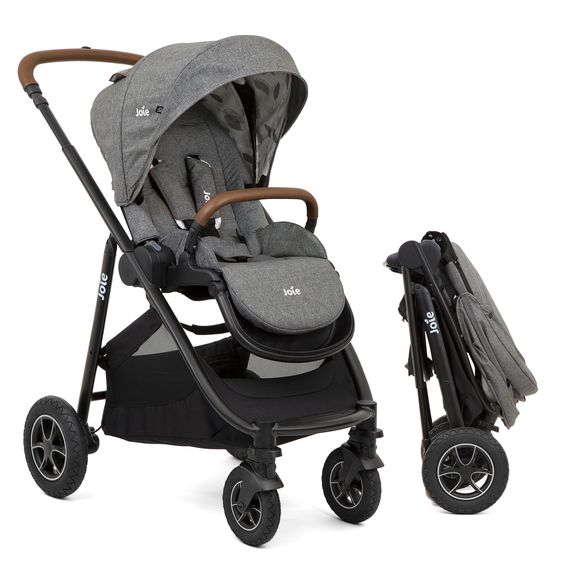 joie Buggy & Sportwagen Versatrax bis 22 kg belastbar - umsetzbare Sitzeinheit, Adapter & Regenschutz - Grey Flower
