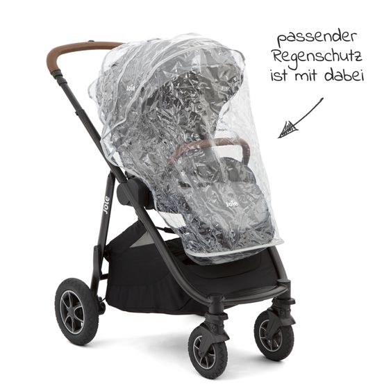 joie Buggy & Sportwagen Versatrax bis 22 kg belastbar - umsetzbare Sitzeinheit, Adapter & Regenschutz - Grey Flower