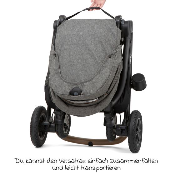 joie Buggy & Sportwagen Versatrax bis 22 kg belastbar - umsetzbare Sitzeinheit, Adapter & Regenschutz - Grey Flower