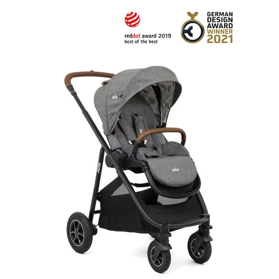 joie Buggy & Sportwagen Versatrax bis 22 kg belastbar - umsetzbare Sitzeinheit, Adapter & Regenschutz - Grey Flower