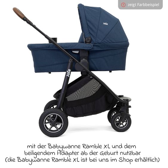 joie Buggy & Sportwagen Versatrax bis 22 kg belastbar - umsetzbare Sitzeinheit, Adapter & Regenschutz - Grey Flower