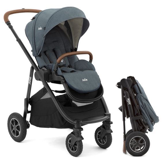 joie Buggy & Sportwagen Versatrax bis 22 kg belastbar - umsetzbare Sitzeinheit, Adapter & Regenschutz - Lagoon