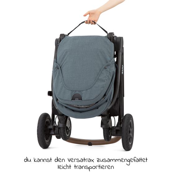 joie Buggy & Sportwagen Versatrax bis 22 kg belastbar - umsetzbare Sitzeinheit, Adapter & Regenschutz - Lagoon