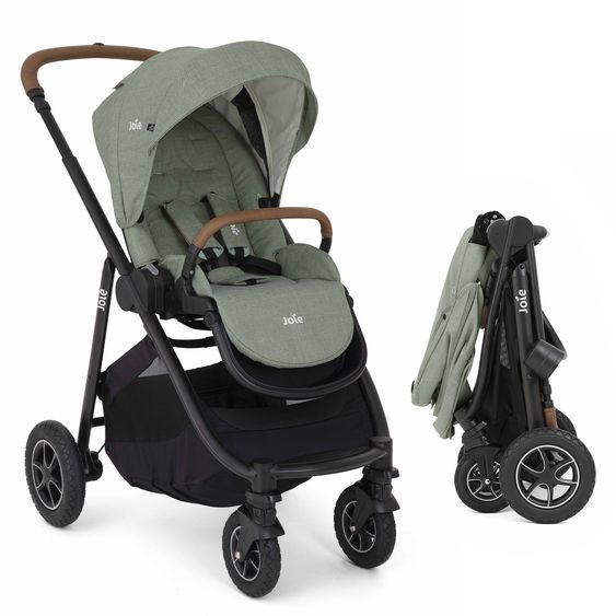 joie Buggy & Sportwagen Versatrax bis 22 kg belastbar - umsetzbare Sitzeinheit, Adapter & Regenschutz - Laurel