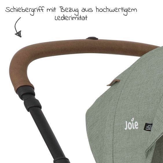 joie Buggy & Sportwagen Versatrax bis 22 kg belastbar - umsetzbare Sitzeinheit, Adapter & Regenschutz - Laurel