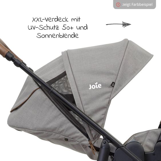 joie Buggy & Sportwagen Versatrax bis 22 kg belastbar - umsetzbare Sitzeinheit, Adapter & Regenschutz - Laurel