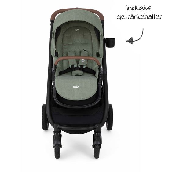 joie Buggy & Sportwagen Versatrax bis 22 kg belastbar - umsetzbare Sitzeinheit, Adapter & Regenschutz - Laurel