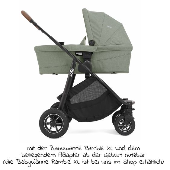 joie Buggy & Sportwagen Versatrax bis 22 kg belastbar - umsetzbare Sitzeinheit, Adapter & Regenschutz - Laurel