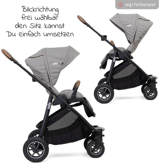 joie Buggy & Sportwagen Versatrax bis 22 kg belastbar - umsetzbare Sitzeinheit, Adapter & Regenschutz - Laurel